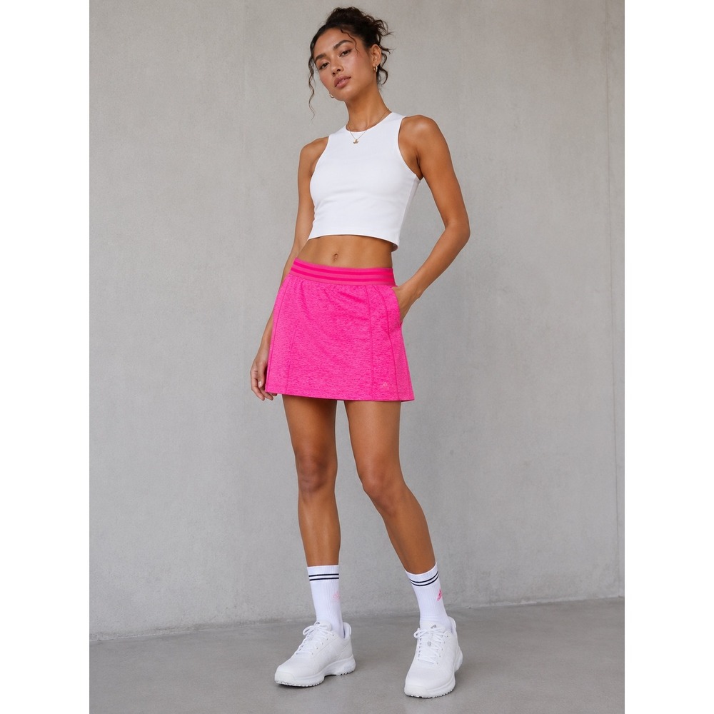 Adidas Golf Womens Neon Pink Heathered Athletic Skort Size S RN 88387